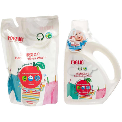 Farlin - Natural Baby Laundry Detergent Combo 1000ml + 800ml