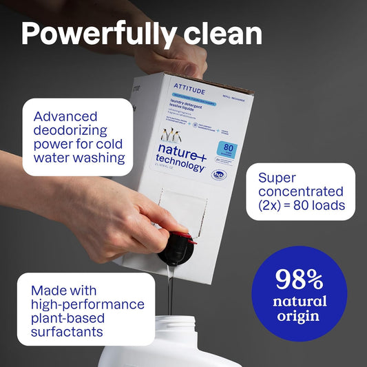 Attitude plant-based laundry detergent refill bottle — BambiniJO Jordan