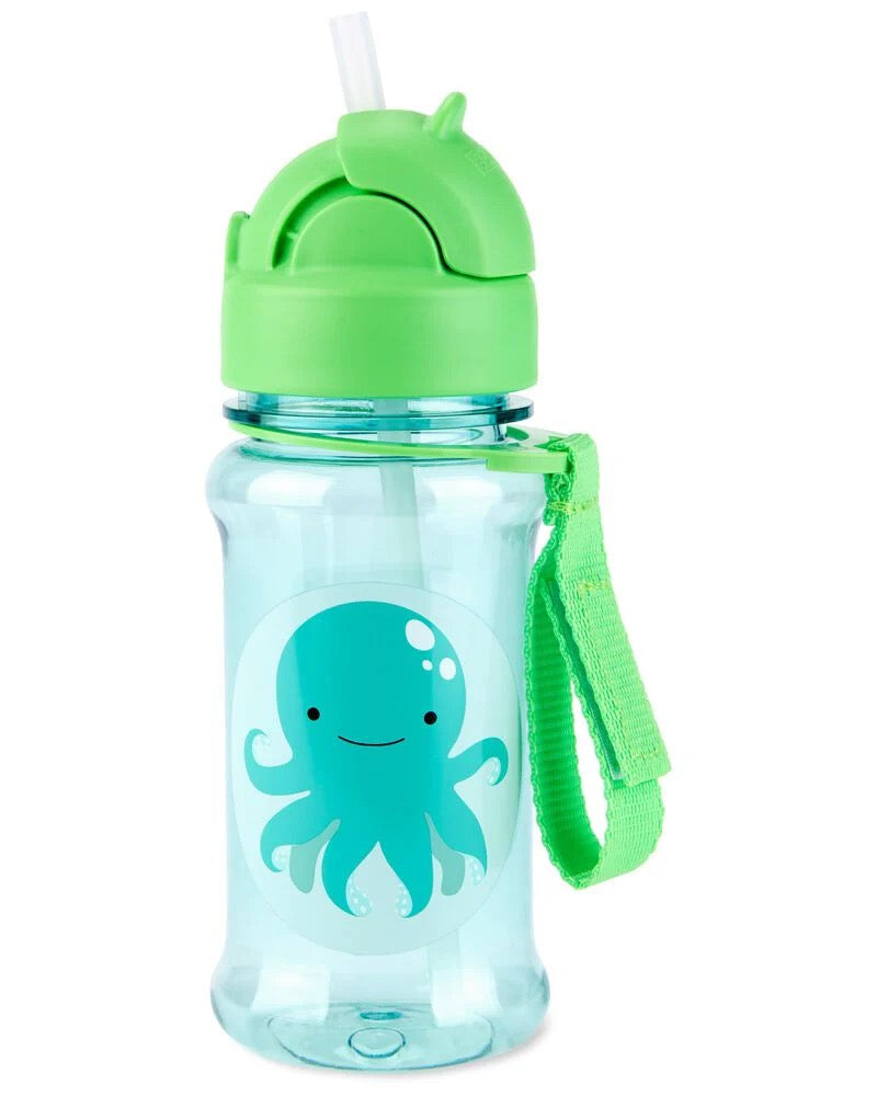 Zoo Straw Bottle - Octopus - 384.5ml Zoo Straw Bottle - Octopus - 384.5ml