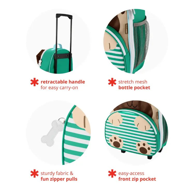 Skip Hop -  Kids Rolling Luggage - Pug