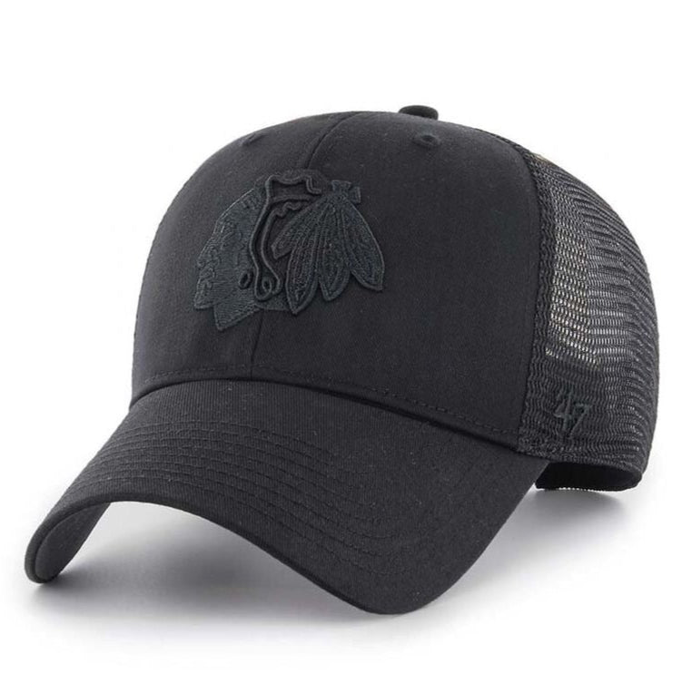 47 Brand - Chicago Blackhawks MVP Mesh Cap | Black Branson 47 Brand - Chicago Blackhawks MVP Mesh Cap | Black Branson