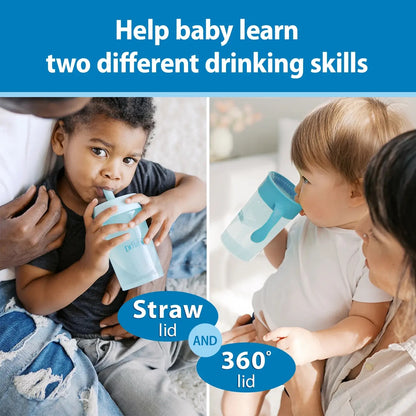Dr. Brown's - Straw to 360 Cup Set | Ocean Blue | 9m+ | 300ml