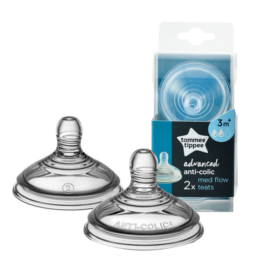 Tommee Tippee Advanced Anti-Colic Teat | Medium Flow | 2 Pack