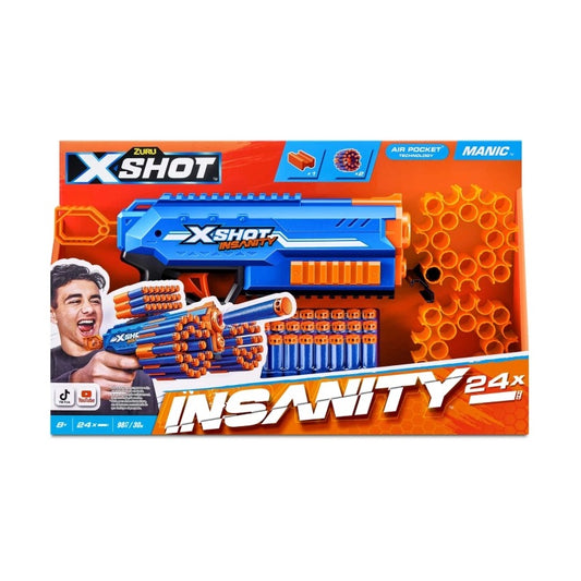 X-Shot - Insanity Manic Blaster 24 Darts | 8Y+
