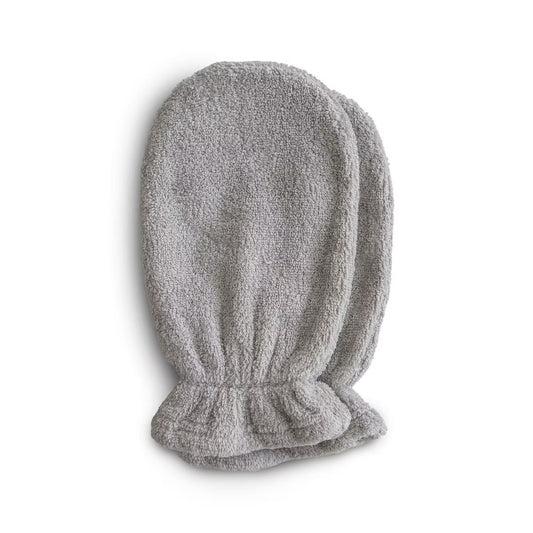 MUSHIE - Organic Cotton Bath Mitt | 2-Pack | Grey