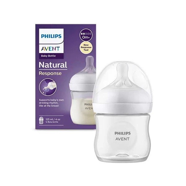 Philips Avent - Natural Baby Bottle 125ml | 0m+ | White Philips Avent - Natural Baby Bottle 125ml | 0m+ | White
