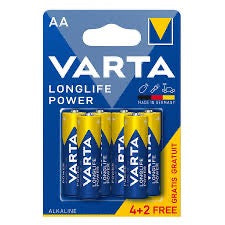 VARTA Long Life Power AA Batteries | 4+2 VARTA Long Life Power AA Batteries | 4+2