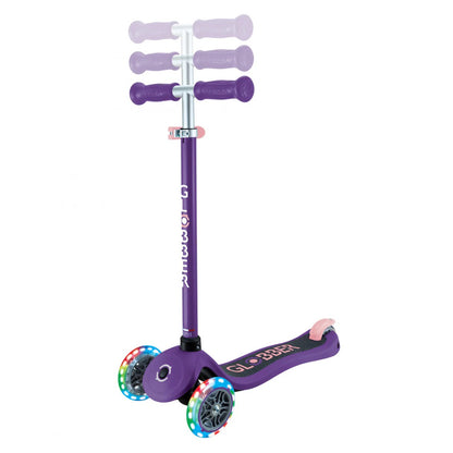 Globber - Primo Lights Scooter v2 | Fuchsia | 6Y+