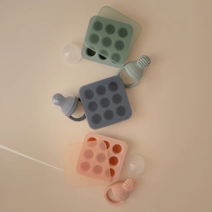 MUSHIE - Fresh Food Feeder Freezer Tray | Blush