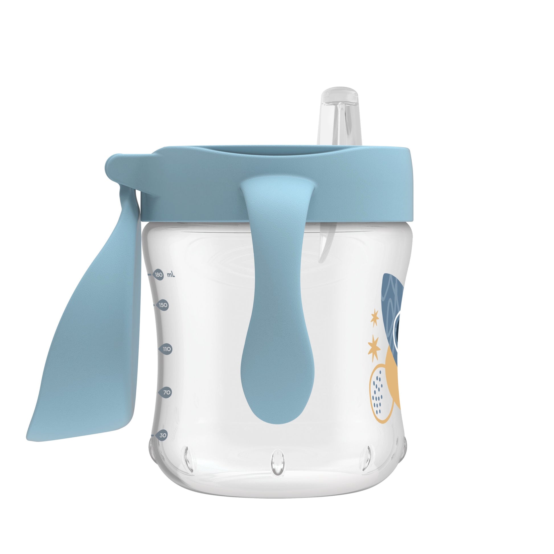 Dr. Brown's - Soft-Spout Transition Cup with Handles | Rocket Ship | 6m+ | 180ml Dr. Brown's - Soft-Spout Transition Cup with Handles | Rocket Ship | 6m+ | 180ml
