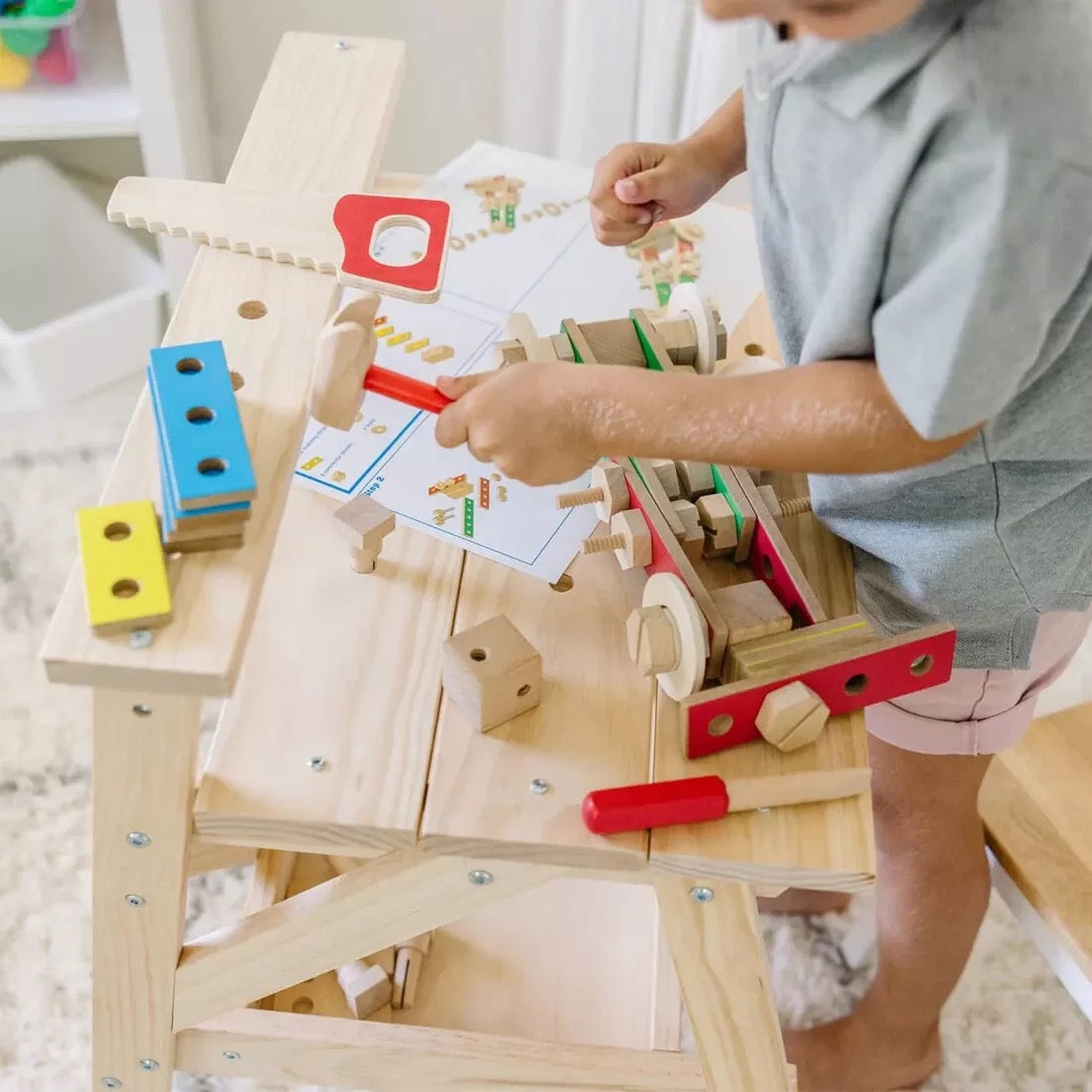 Melissa & Doug - Wooden Project Workbench Melissa & Doug - Wooden Project Workbench