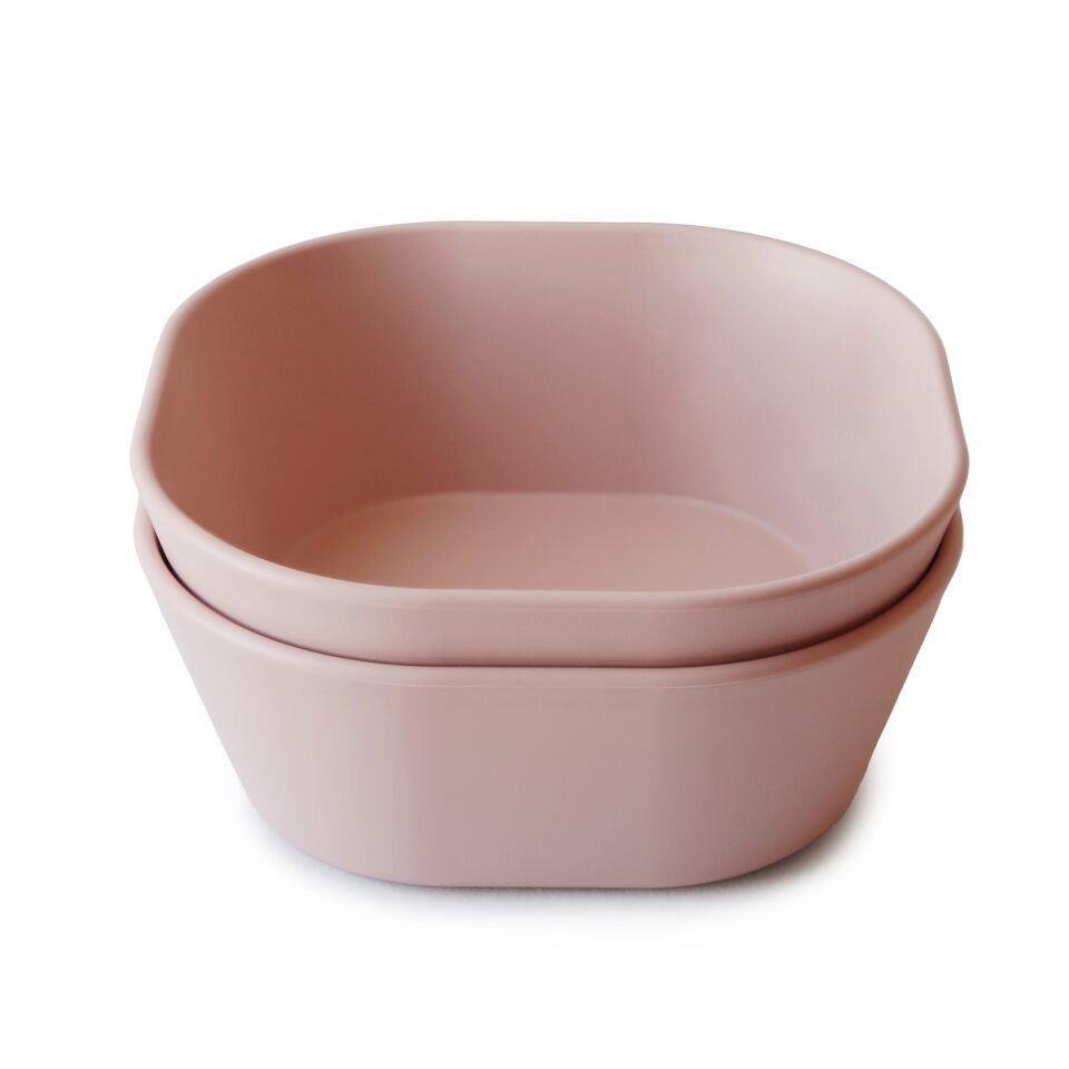 MUSHIE - Square Dinnerware Bowl - Set of 2 | Blush