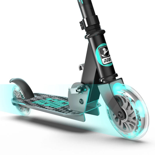 Yvolution - Neon Apex Led Scooter | Grey Teal | 5-9Y