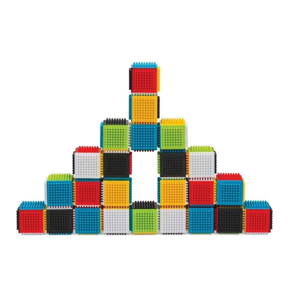 Infantino - Baby Press & Stay Sensory Block Activity | 24 Pcs | 6m+ Infantino - Baby Press & Stay Sensory Block Activity | 24 Pcs | 6m+