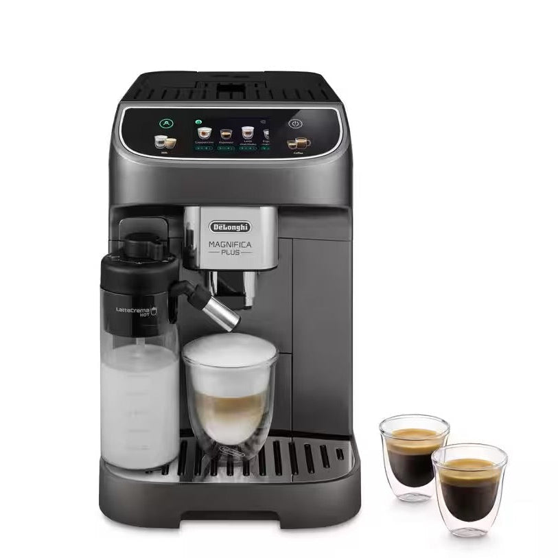De'Longhi - Magnifica Plus | Coffee Grinder Makes 18 Drinks | Titanium Black De'Longhi - Magnifica Plus | Coffee Grinder Makes 18 Drinks | Titanium Black