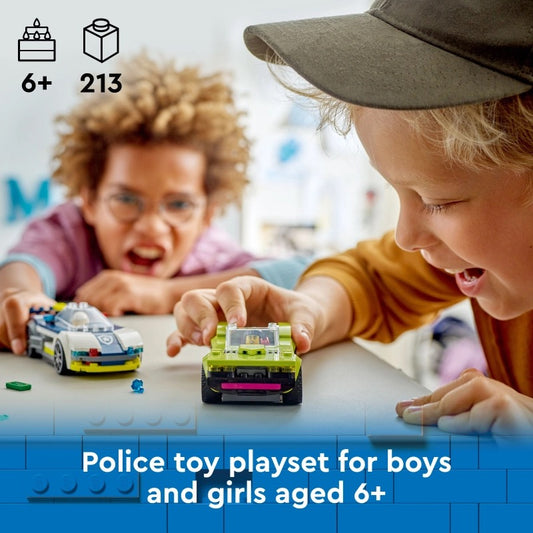 Lego Police Car and Muscle Car Chase 213 Pcs 6Y+ — BambiniJO Jordan