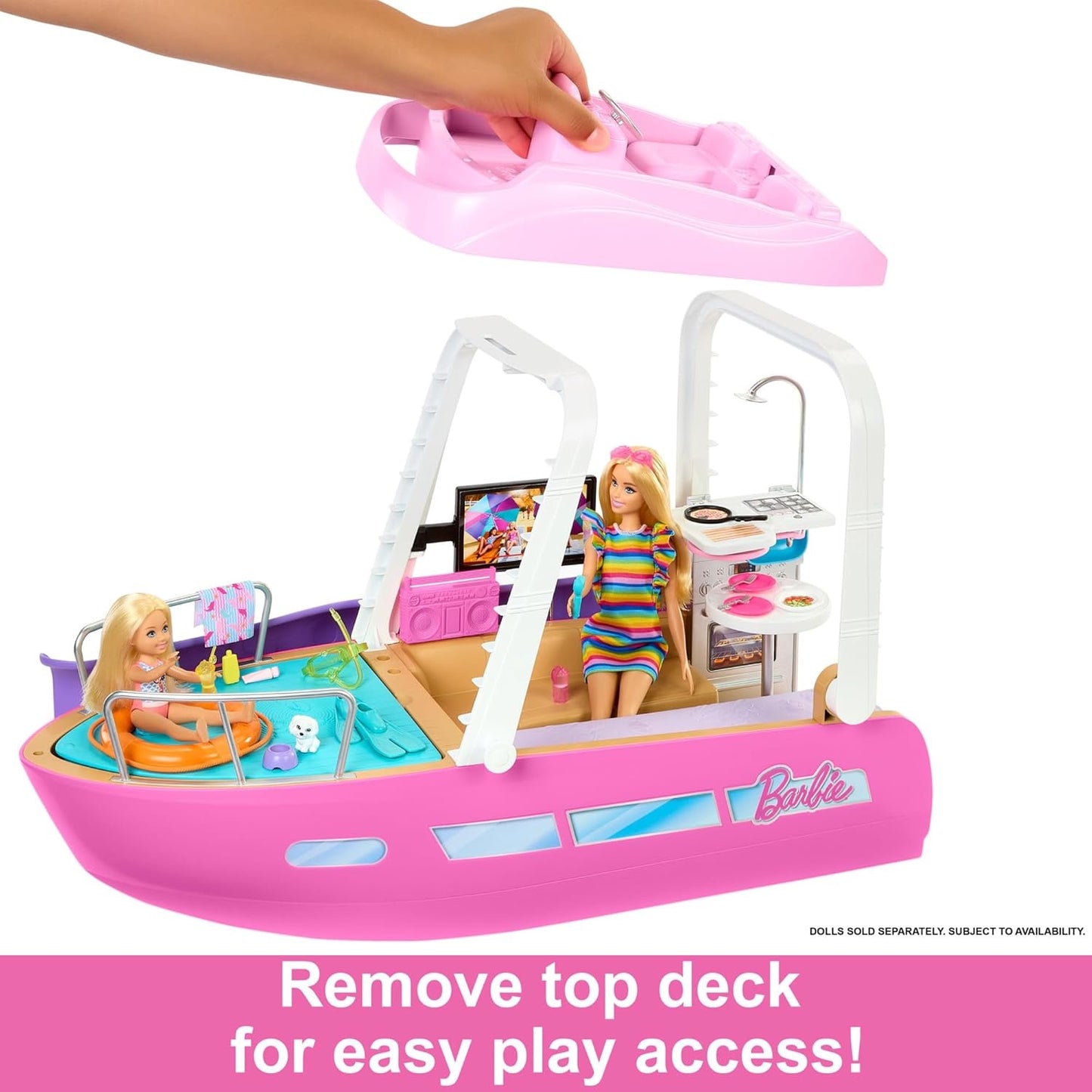 Barbie - Dream Boat Playset with 20+ Accessories