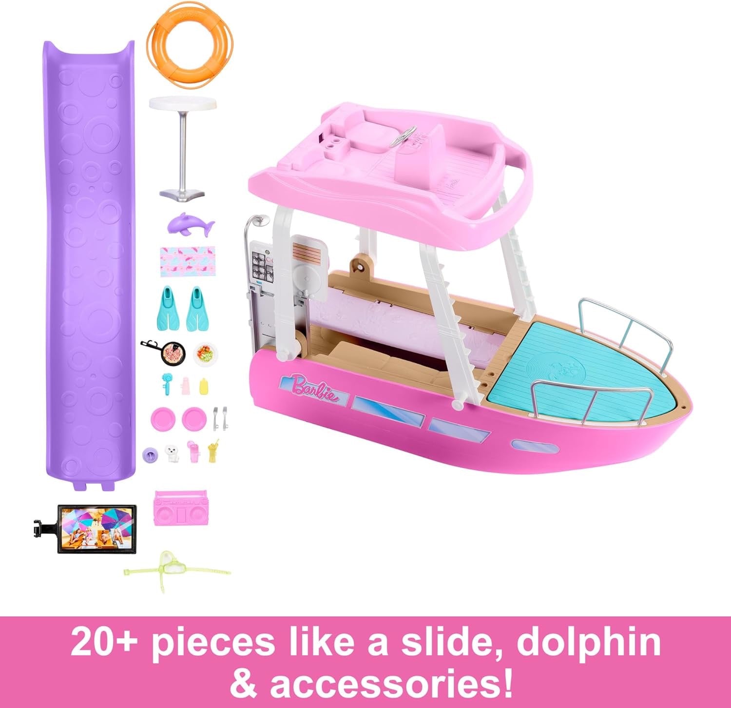 Barbie - Dream Boat Playset with 20+ Accessories Barbie - Dream Boat Playset with 20+ Accessories