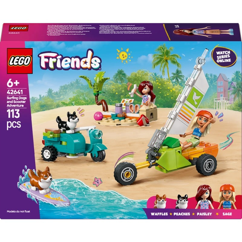 Lego - Surfing Dogs and Scooter Adventure | 113 Pcs | 6Y+
