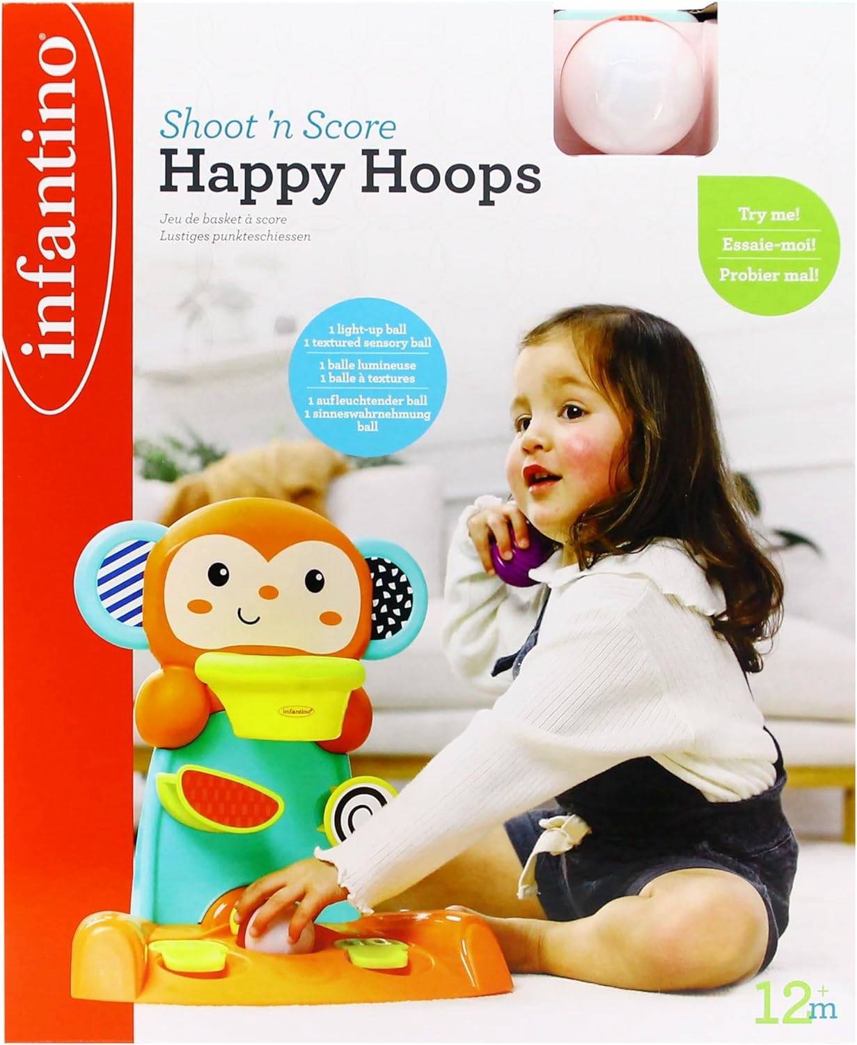 Infantino - Shoot 'N Score Happy Hoops