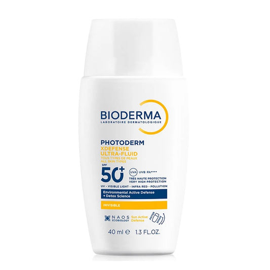 Bioderma - Photoderm XDefense Ultra-Fluid SPF50+ Invisible 40ml | Detox sun protection, all skin types