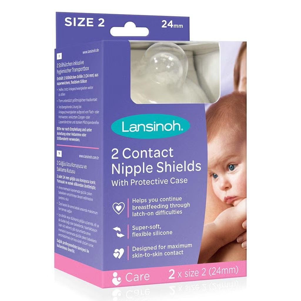 Lansinoh - Contact Nipple Shields 24mm | Pack of 2