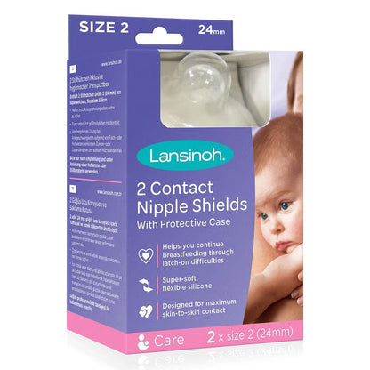 Lansinoh - Contact Nipple Shields 24mm | Pack of 2