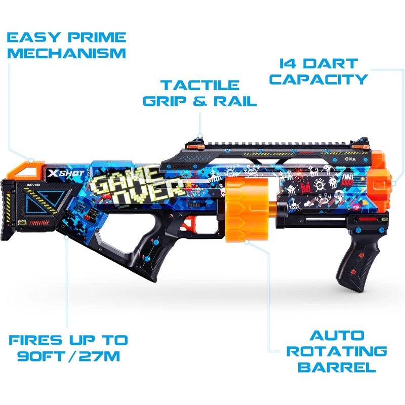 X-Shot - Skins Last Stand Dart Blaster- Game Over | 8Y+ X-Shot - Skins Last Stand Dart Blaster- Game Over | 8Y+