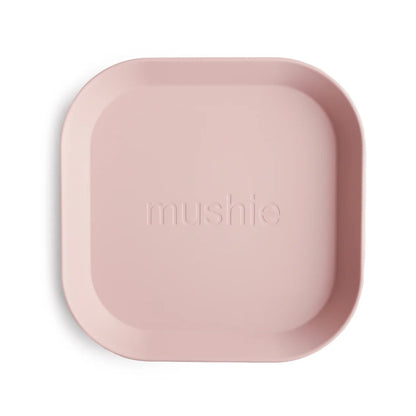 MUSHIE - Square Dinnerware Plates - Set of 2 | Blush