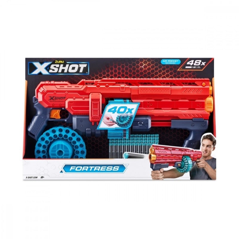 X-Shot - Excel Fortress Blaster | 48 Darts | 8Y+ X-Shot - Excel Fortress Blaster | 48 Darts | 8Y+