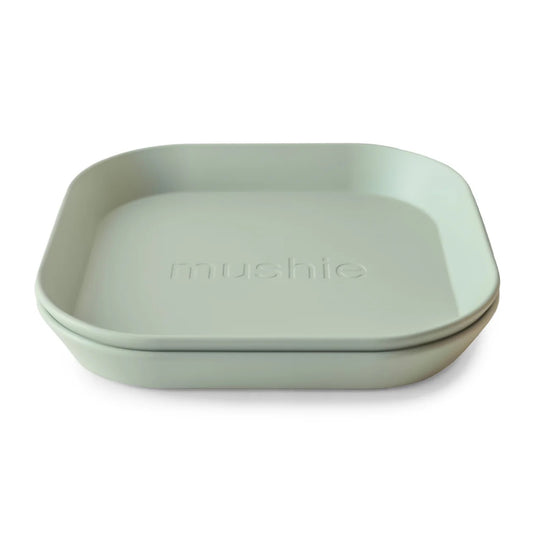 MUSHIE - Square Dinnerware Plates - Set of 2 | Sage