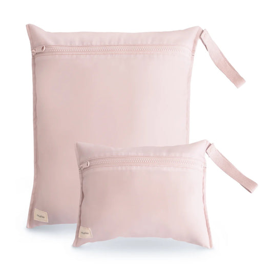 MUSHIE - Water Resistant Wet Bag | Set of 2 | Blush