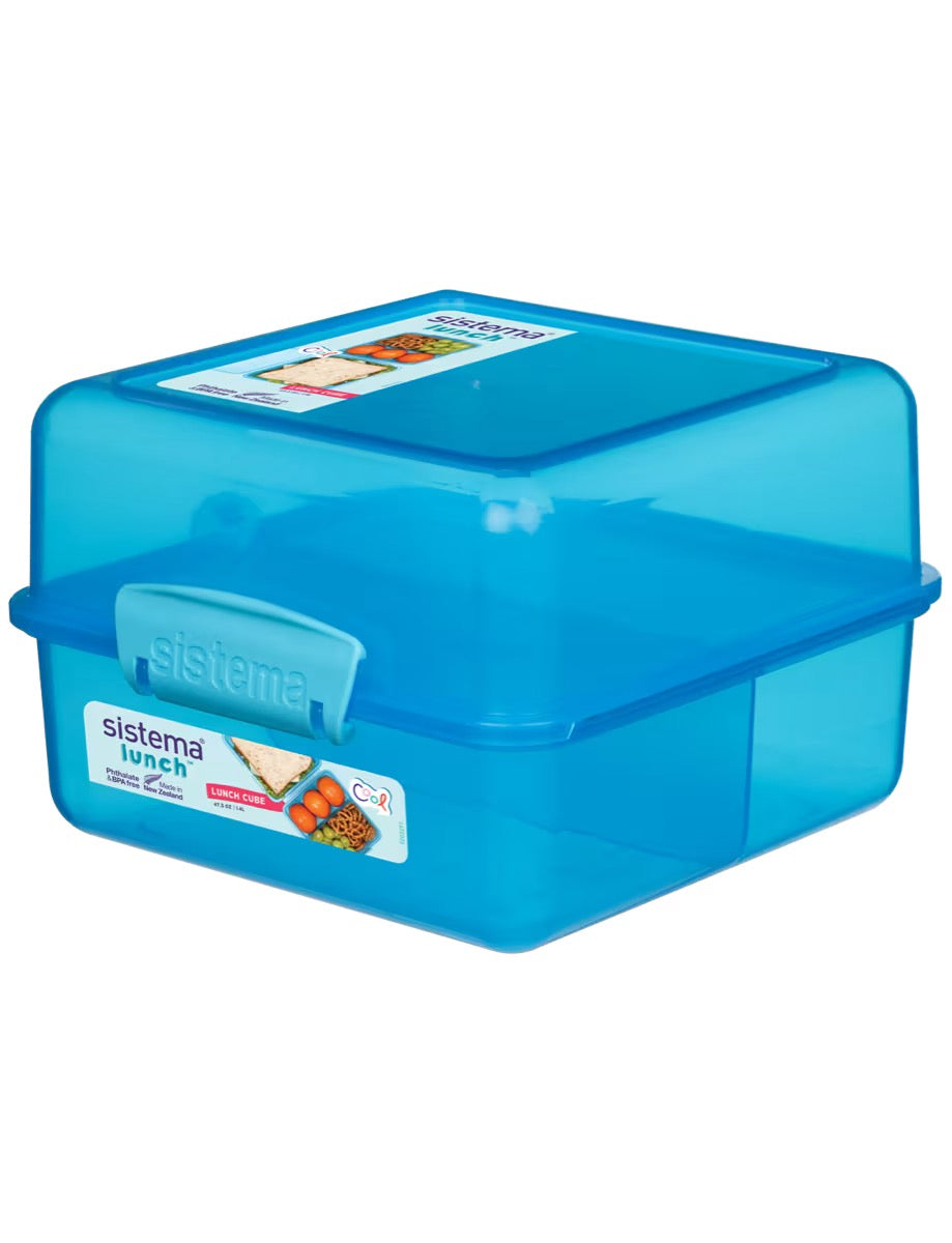 Sistema - 1.4L Lunch Cube - Coloured Sistema - 1.4L Lunch Cube - Coloured