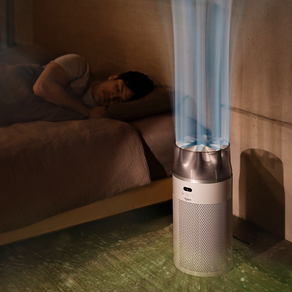 Dyson - جهاز تنقية HushJet™‎ الصغير | أبيض/فضي