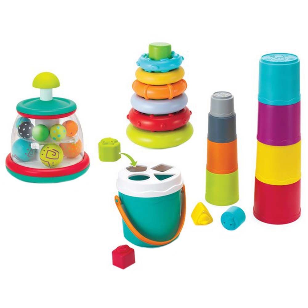 Infantino - 3-in-1 Stack, Sort Spin Activity Set | 6m+