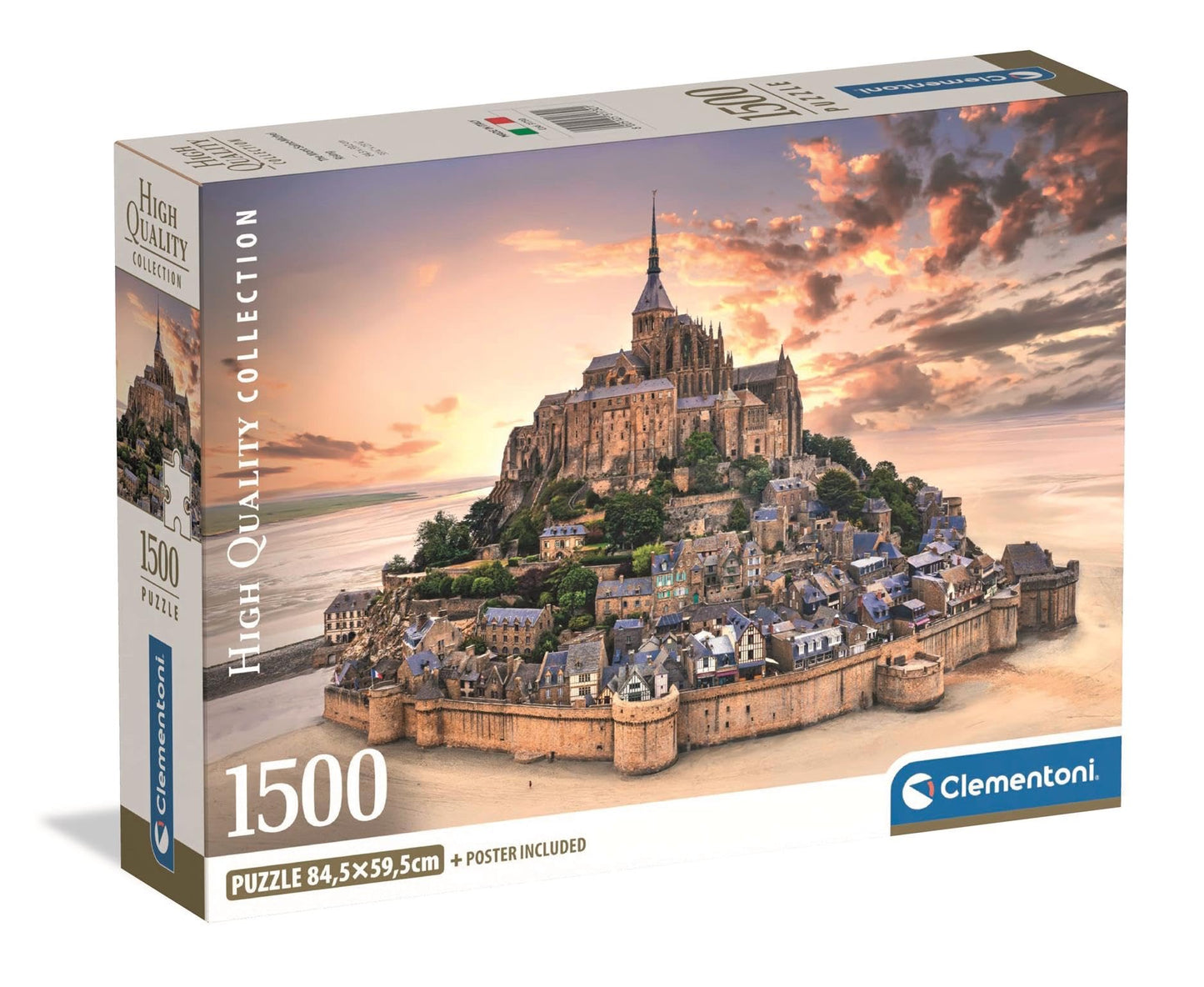 Clementoni - The Mont Saint-Michel Rising 1500-Piece Jigsaw Puzzle (HQC Compact)