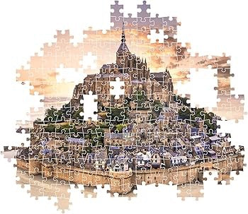 Clementoni - The Mont Saint-Michel Rising 1500-Piece Jigsaw Puzzle (HQC Compact)