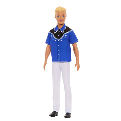 Barbie - Ken Fashionistas Doll | Blonde Hair Western Look | 65th Anniversary