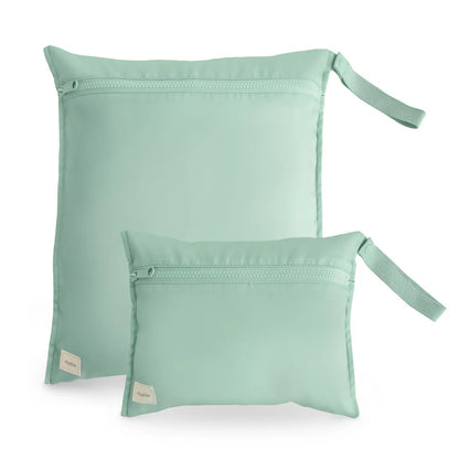 MUSHIE - Water Resistant Wet Bag | Set of 2 | Roman Green