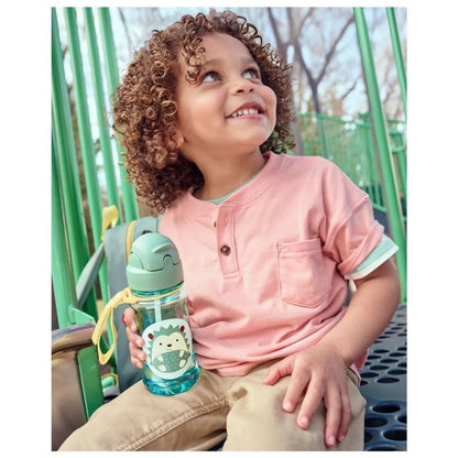 Zoo Straw Bottle  - Hedgehog - 384.5ml