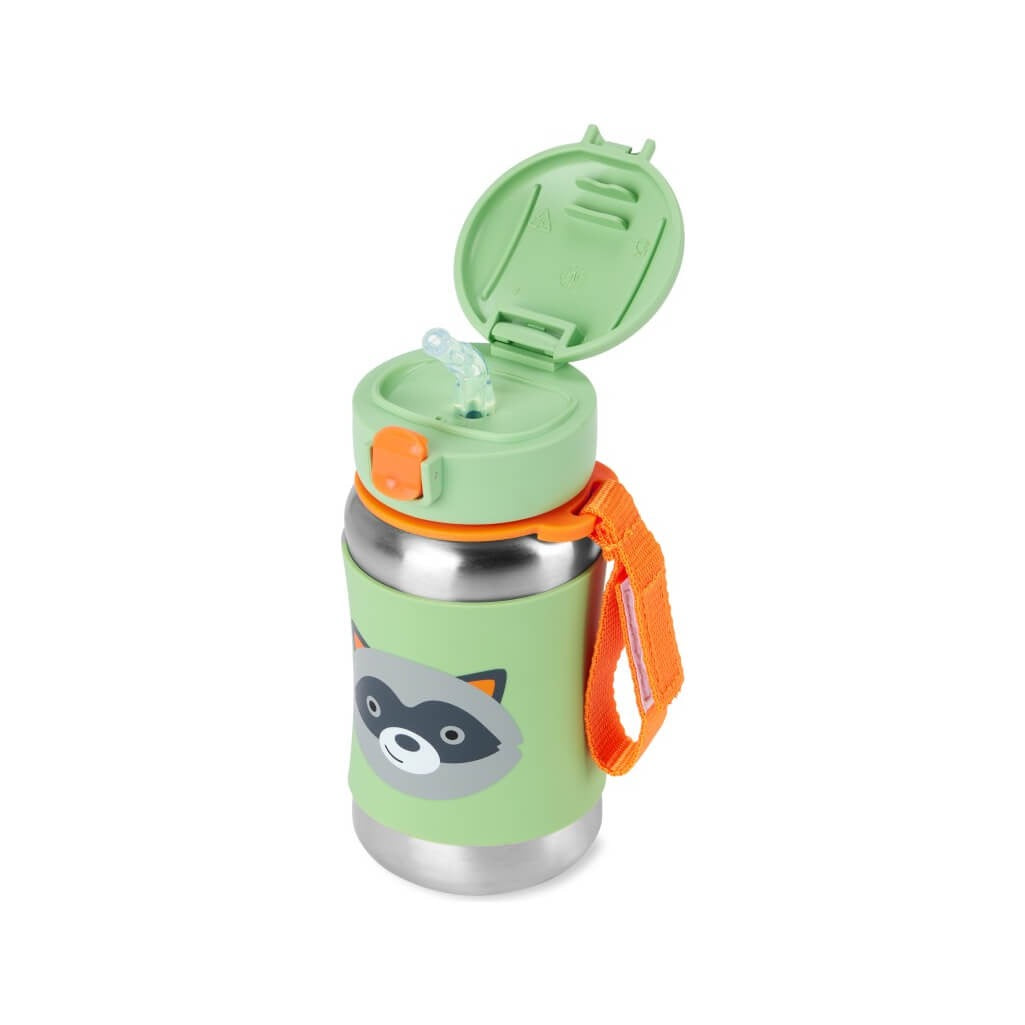 Skip Hop - Zoo Stainless Steel Bottle | Raccoon Skip Hop - Zoo Stainless Steel Bottle | Raccoon