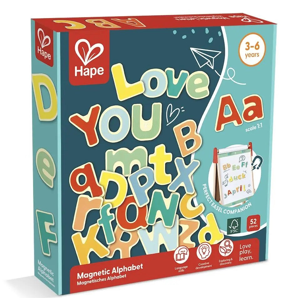 Hape - Magnetic Alphabets | Upper & Lower Hape - Magnetic Alphabets | Upper & Lower