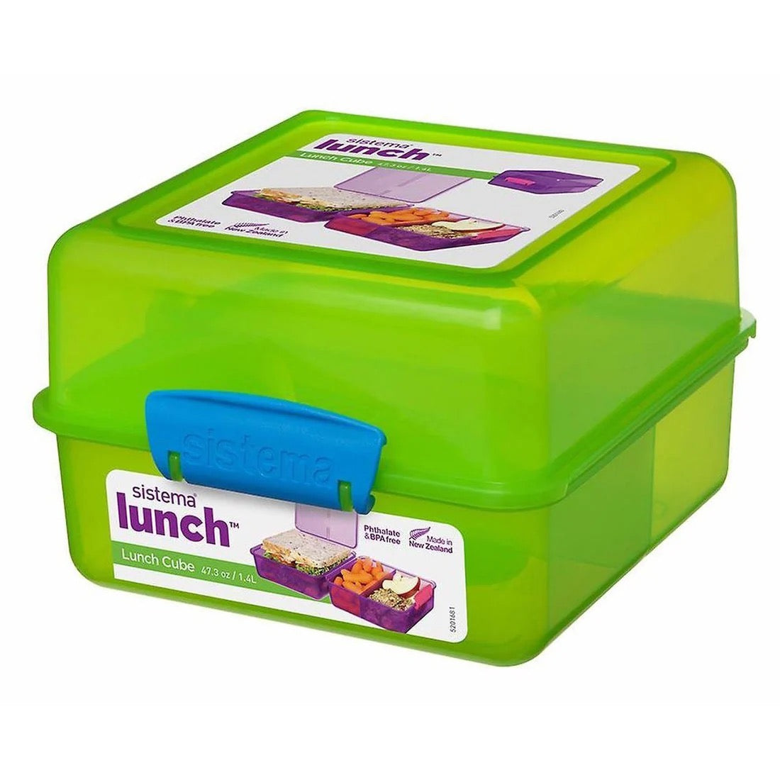 Sistema - 1.4L Lunch Cube - Coloured Sistema - 1.4L Lunch Cube - Coloured