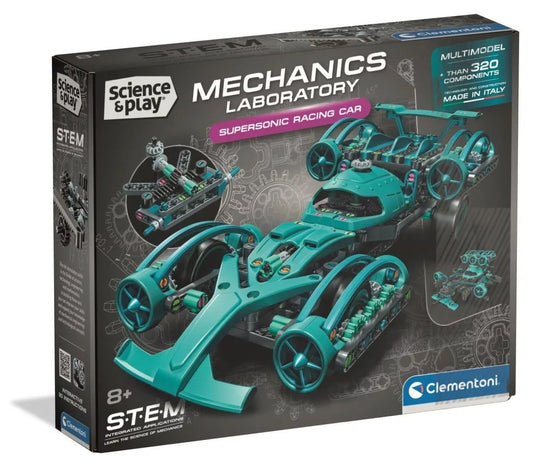 Clementoni - Supersonic Car Building & Mechanics Kit