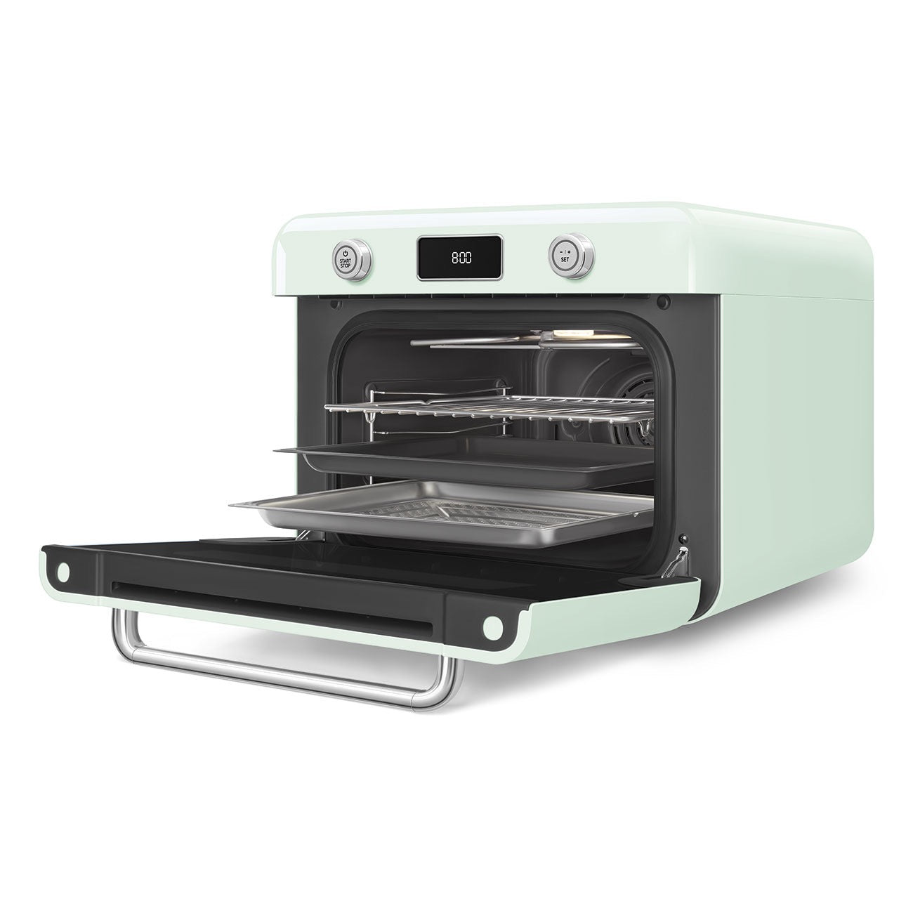 Smeg - Countertop Combi Steam Oven | 50's Style Aesthetic | Pastel Green Smeg - Countertop Combi Steam Oven | 50's Style Aesthetic | Pastel Green