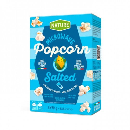 Bio Factor - Microwave Popcorn | Gluten Free | Salted | 3x90g