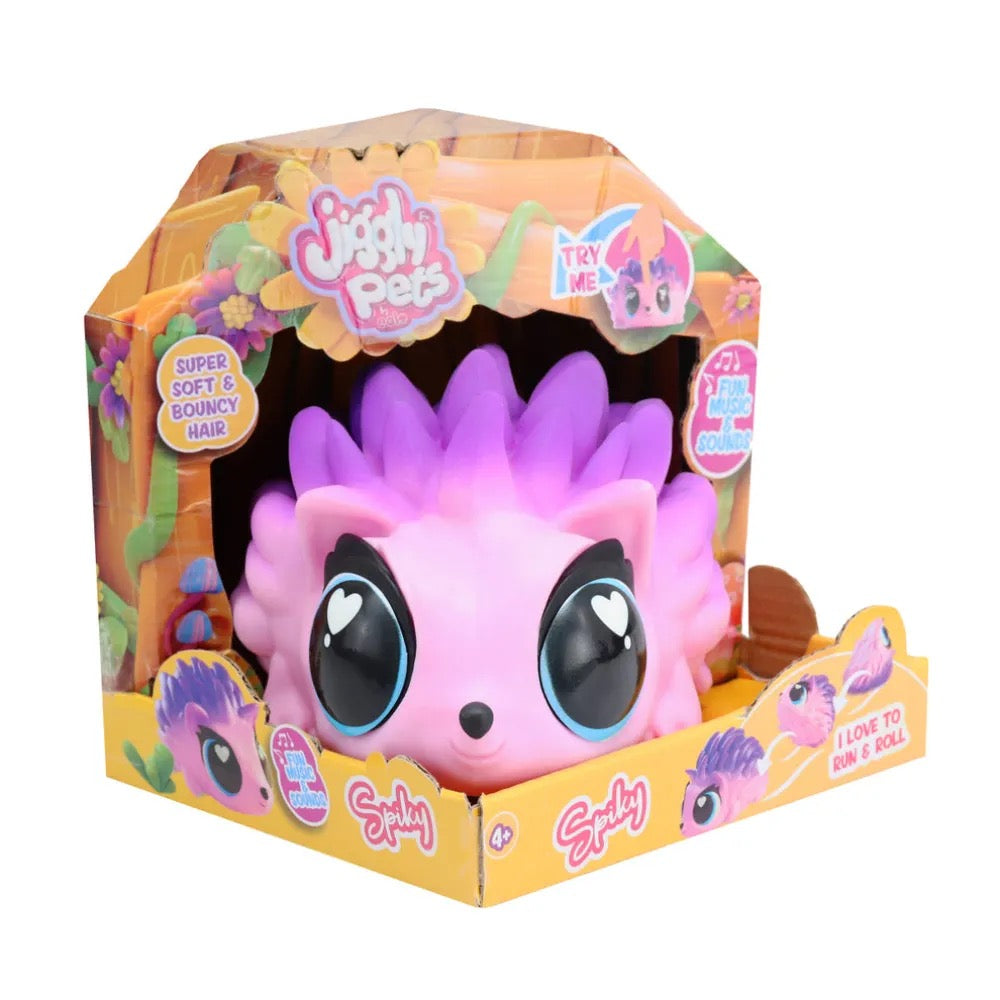 Jiggly Pets - Spike the Hedgehog, Pink | 4Y+ Jiggly Pets - Spike the Hedgehog, Pink | 4Y+