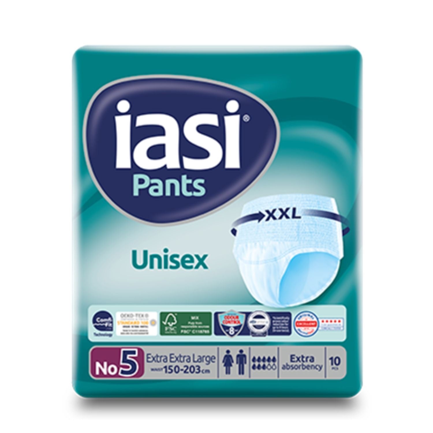 IASI - Unisex Underwear Pants | Size 5 XXL | 10 pcs IASI - Unisex Underwear Pants | Size 5 XXL | 10 pcs