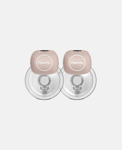 Pippeta - Led Wearable Hands Free Breast Pump | Ash Rose | Pack Of 2