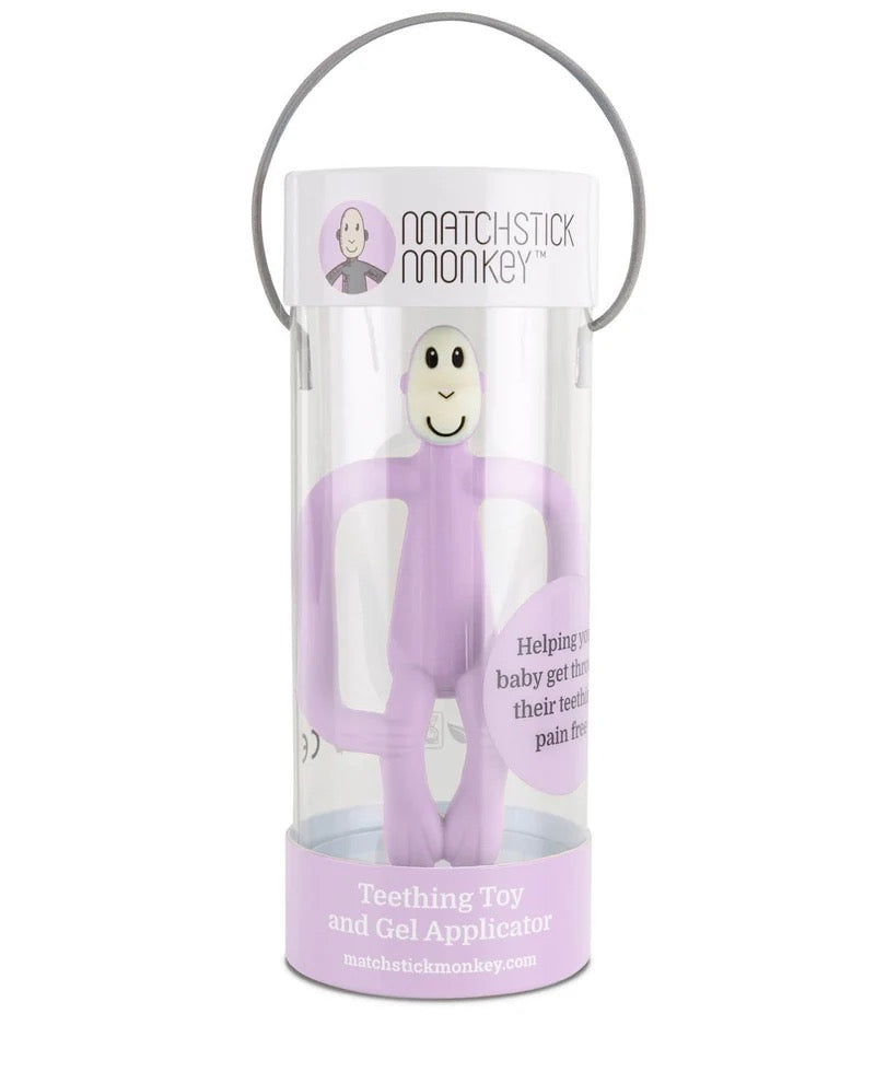 Matchstick Monkey - Lilac Teething Toy and Gel Applicator